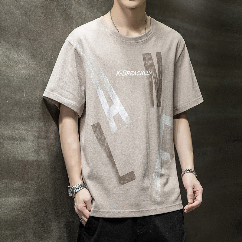 Short-sleeved T-shirt Men's Tops Trendy Men's Loose