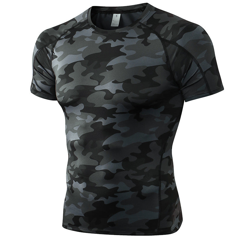 Men's PRO Tight Short Sleeve Fitness Exercise