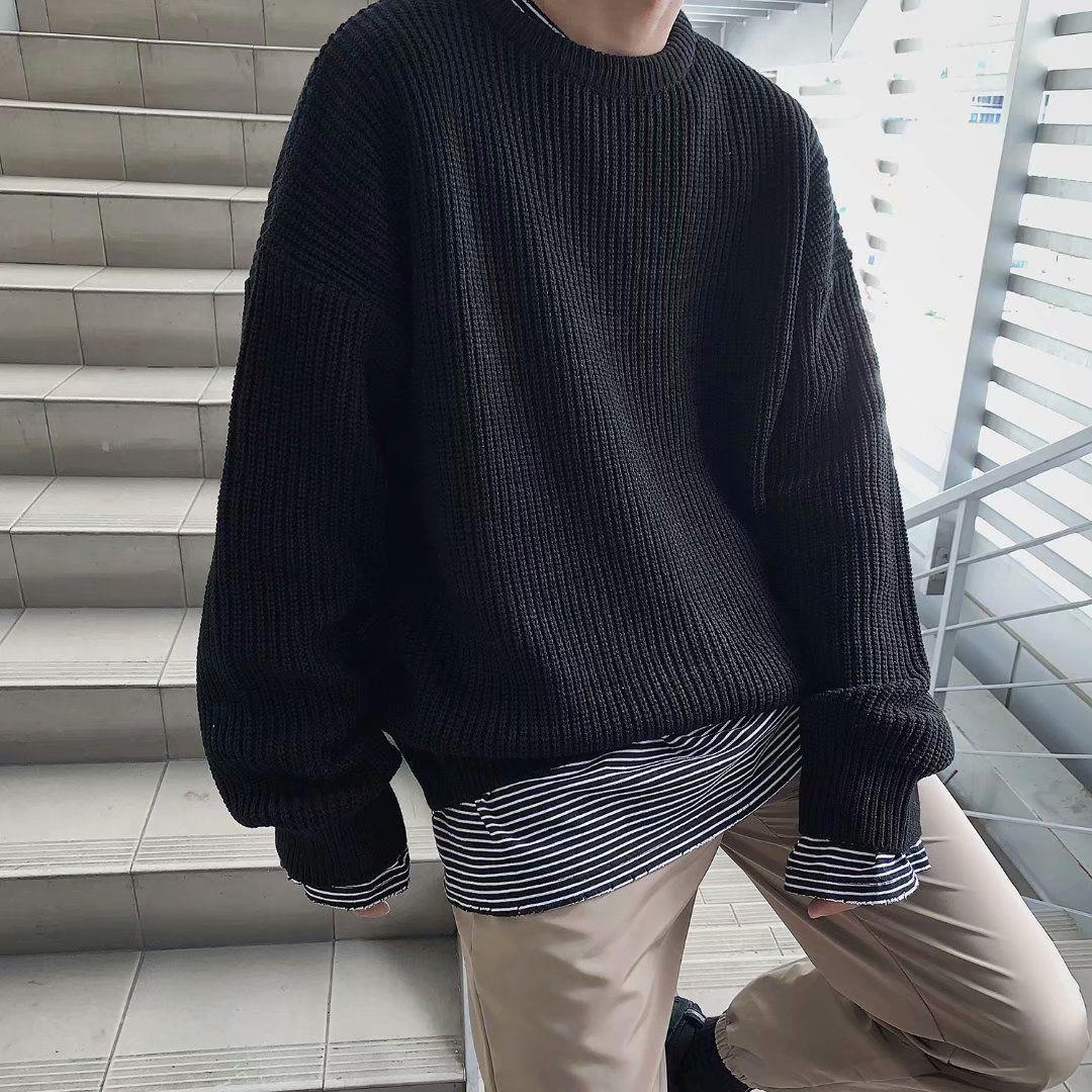 Men's Fall And Winter Underwear Knitted Sweater