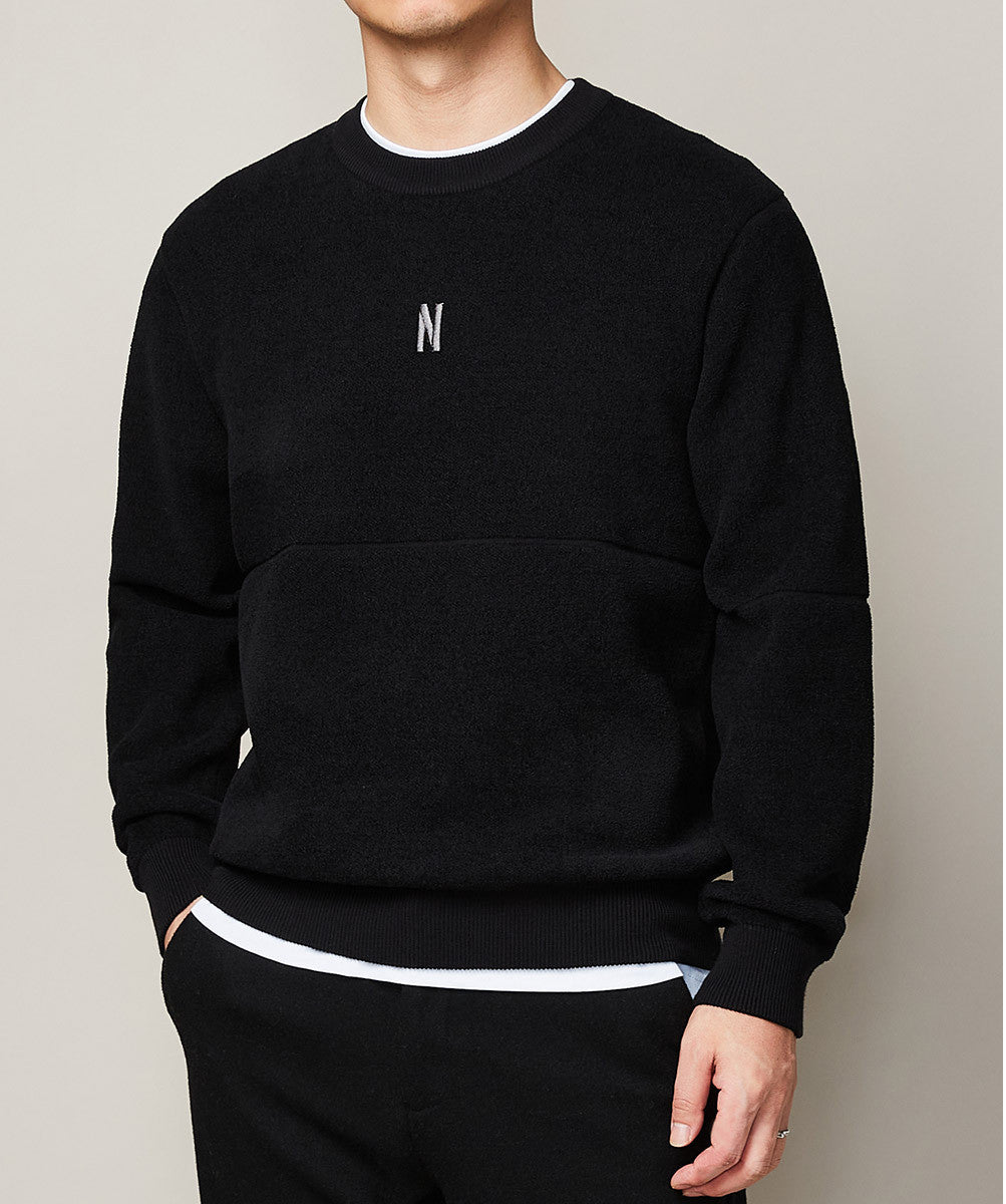 Men's Imitation Cashmere Embroidered Thick Sweater