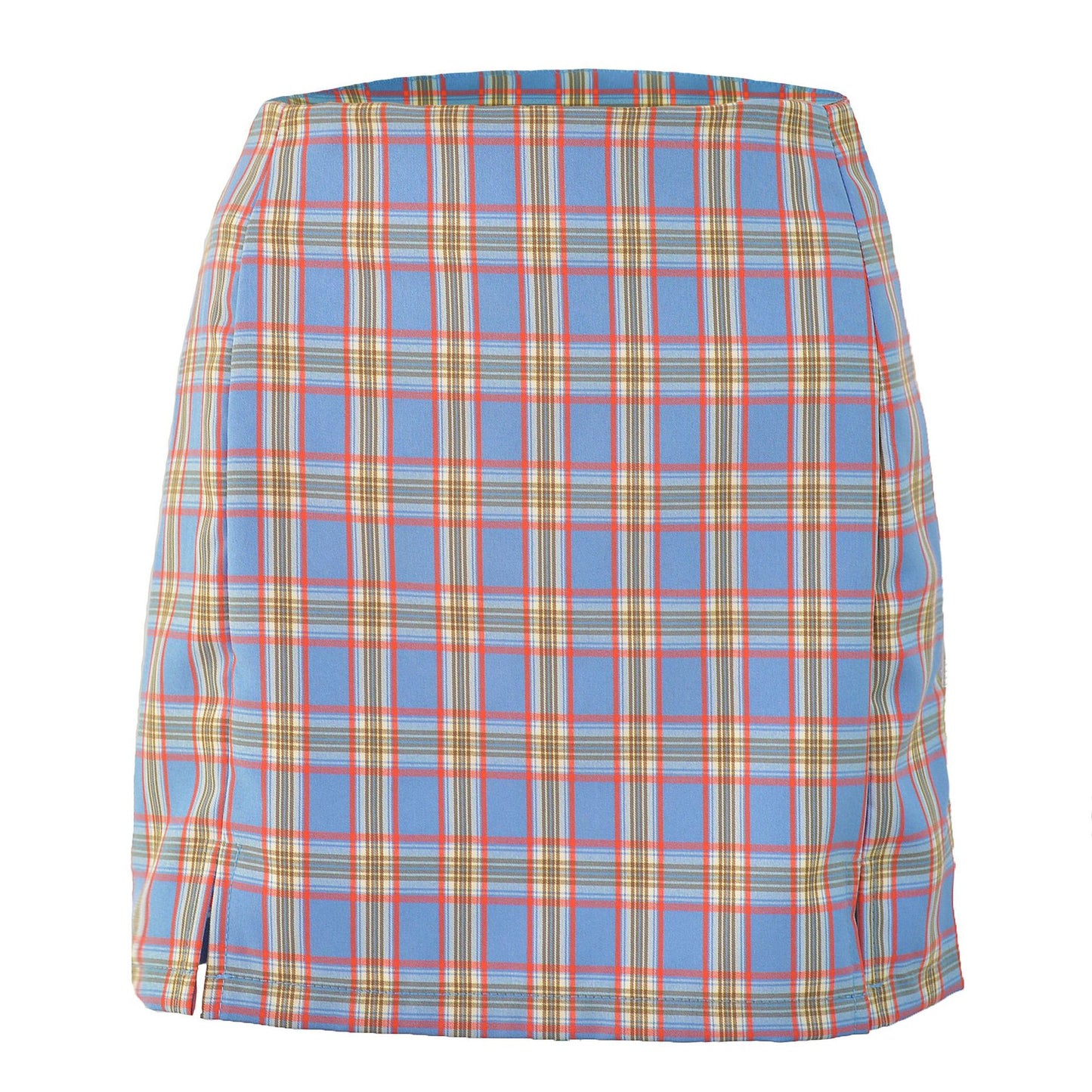 High Waist Plaid Skirt