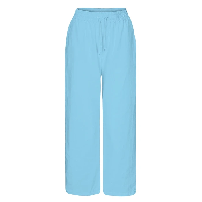 Pure cotton pure color wash 9 points pants