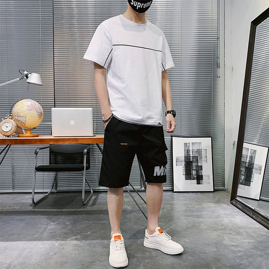 Men'S Short Sleeve T-Shirt Shorts Suit