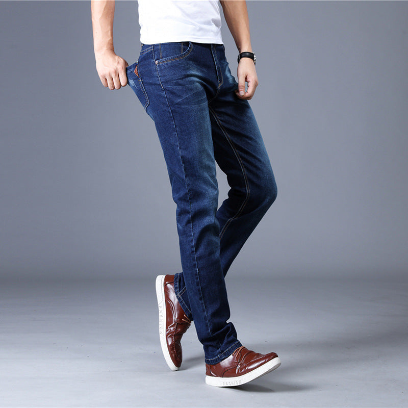 Jeans Men's Slim Men's Jeans Men's Jeans Men's Straight-leg Stretch Trousers