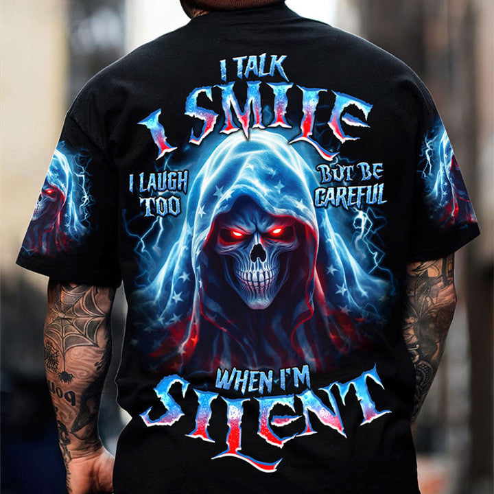 Men's Flower 3D Printed Casual T-shirt