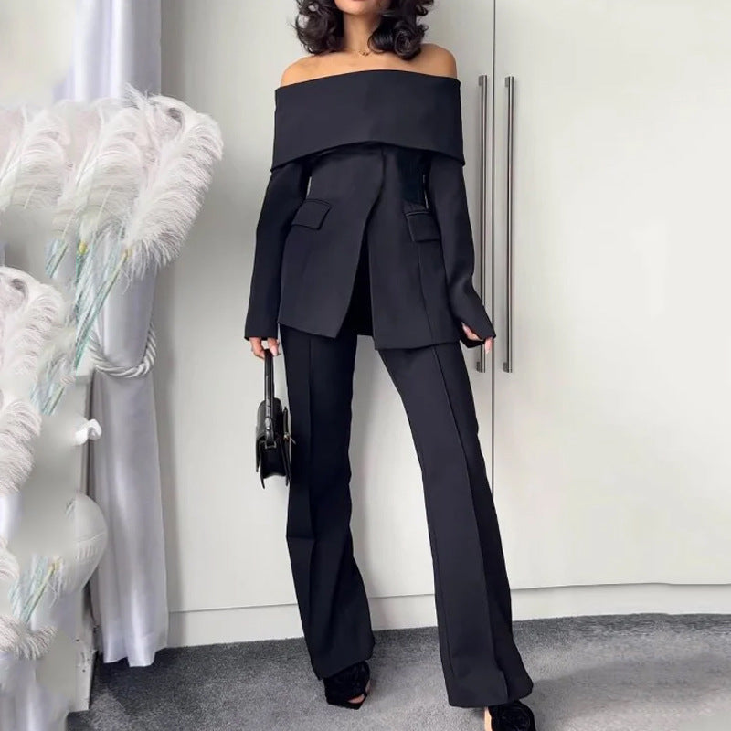 Women's Suit Fashion Off-shoulder