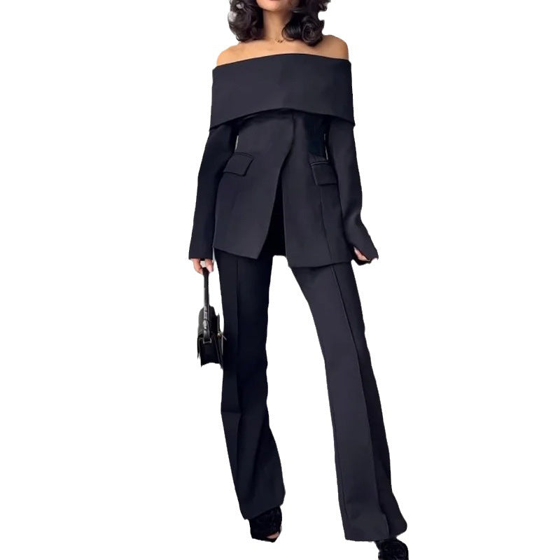 Women's Suit Fashion Off-shoulder