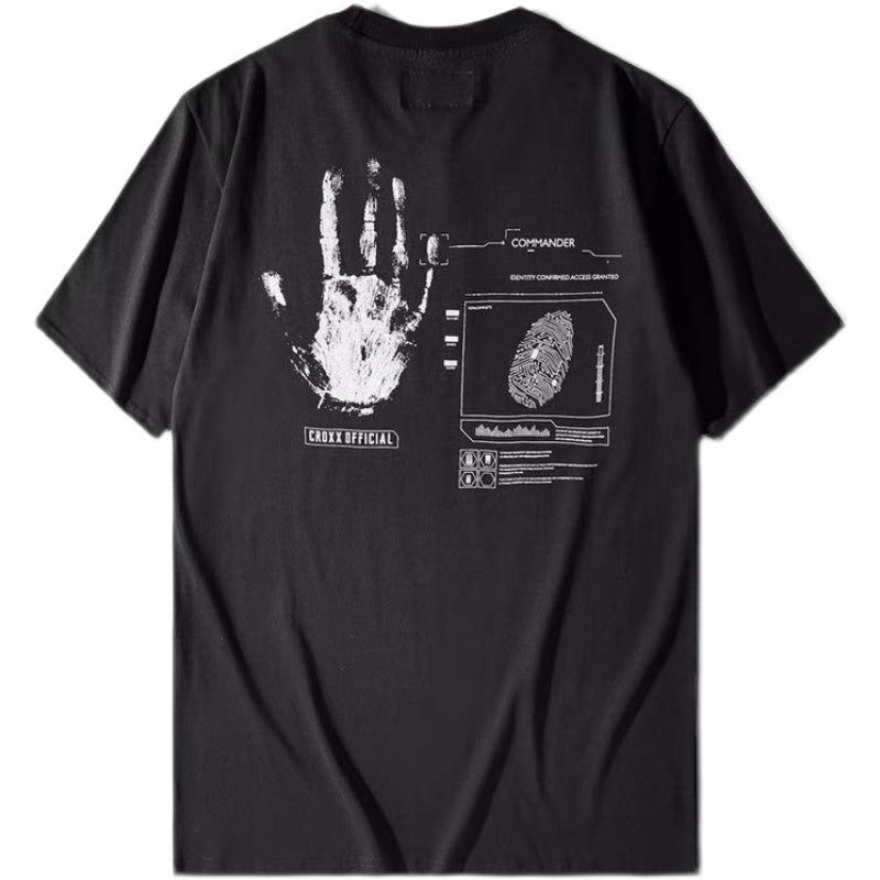 Five-point Sleeve Fashion All-match Men's Black