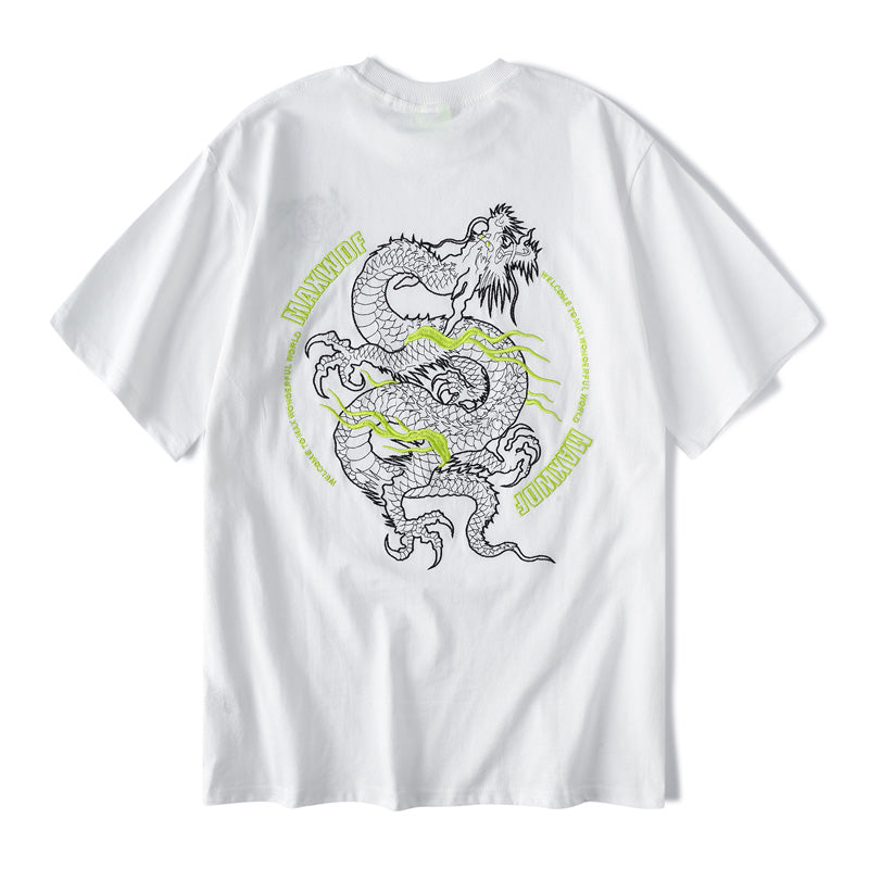 Chinese style embroidery short sleeves