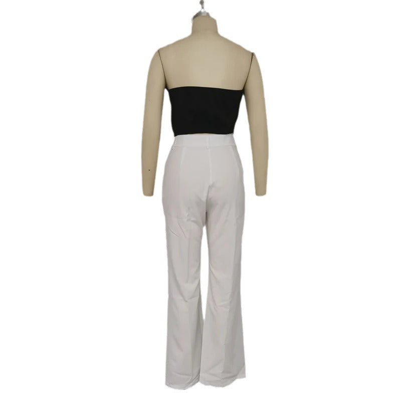 Tube Top Hot Girl High-waisted Trousers Suit