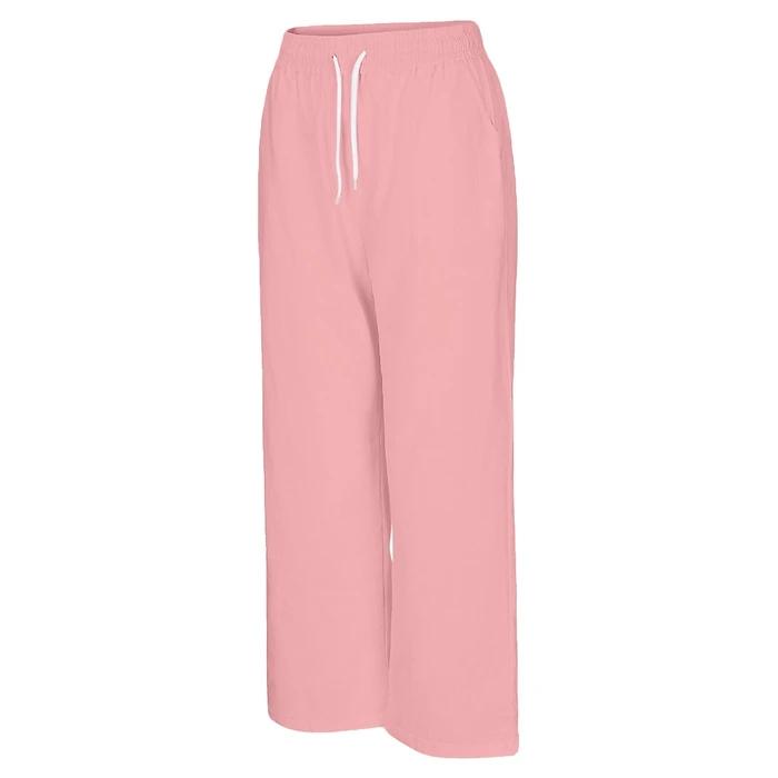 Pure cotton pure color wash 9 points pants