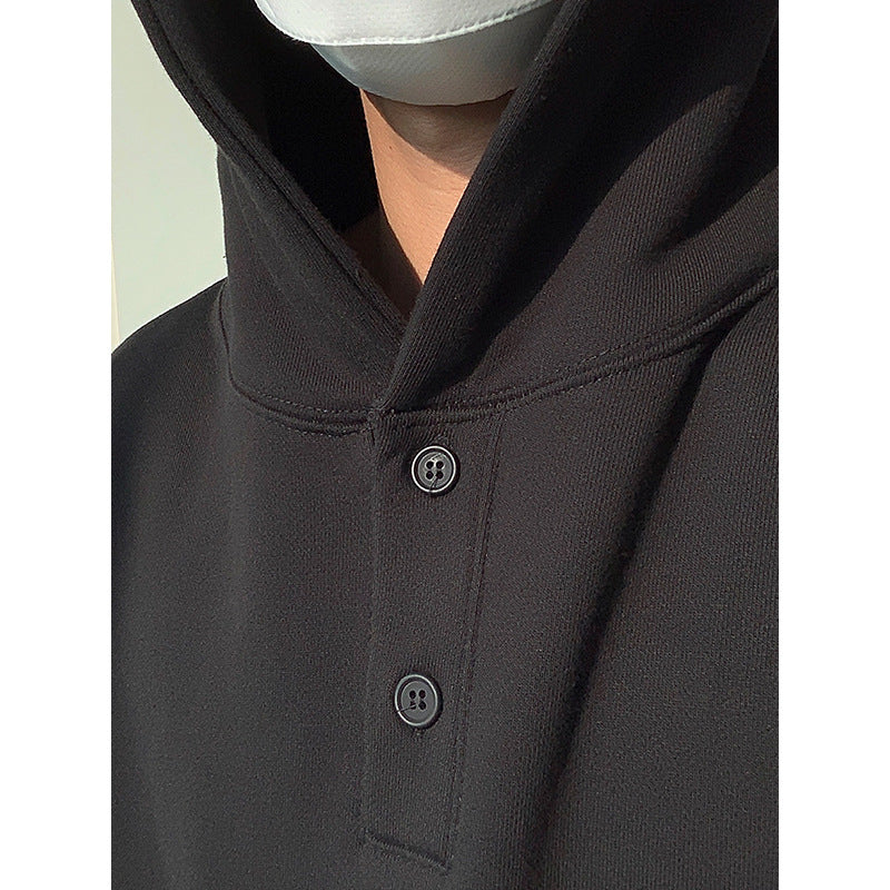 Sweater Men's Hooded Fall Solid Color Hoodie Loose Student Shirt