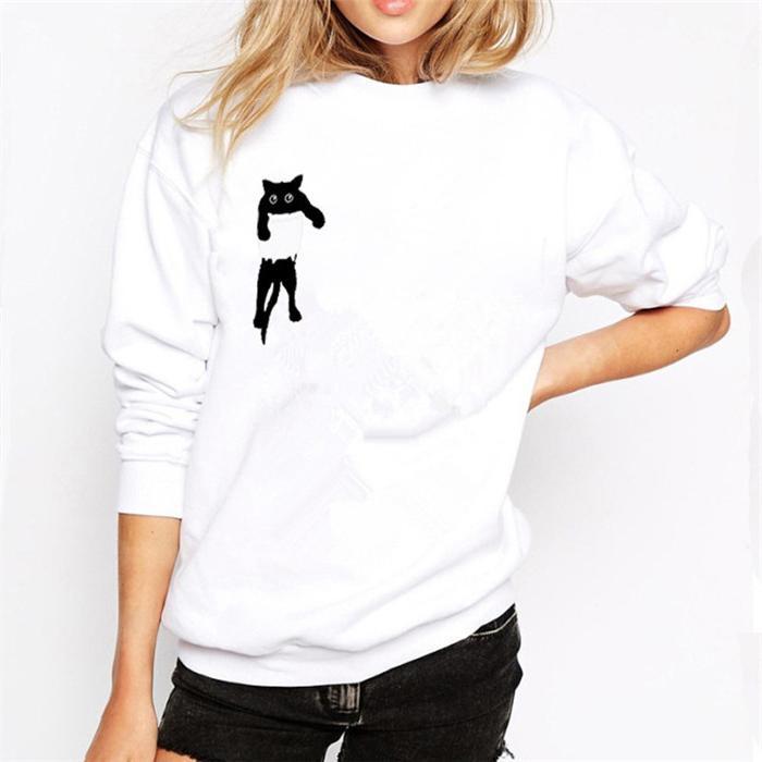 Autumn Pocket Cat Fashion Sweater For Women