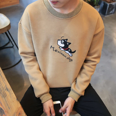 Men's casual men's Korean round neck sweater