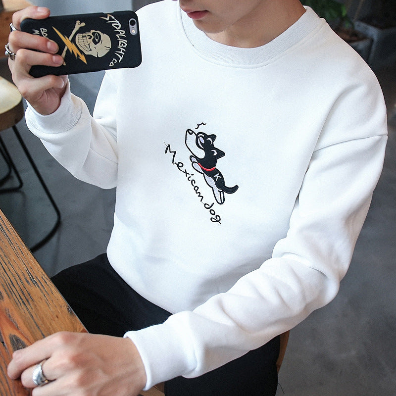 Men's casual men's Korean round neck sweater