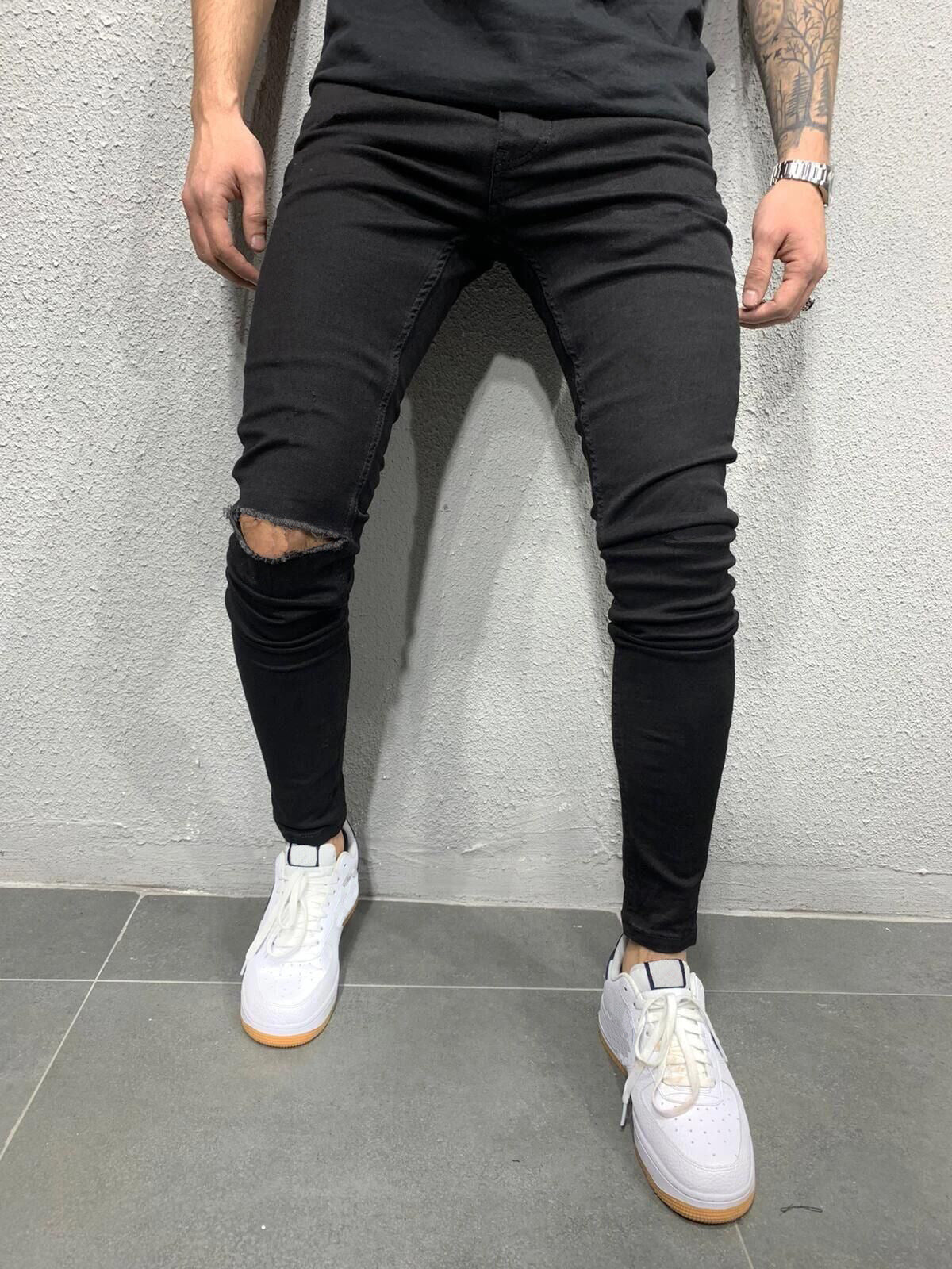 Men's Stretch Skinny Jeans Cut Men's