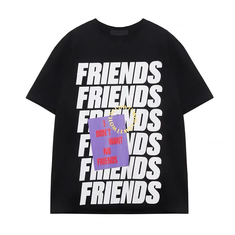 Street String Letter Printing Short Sleeve Fashion