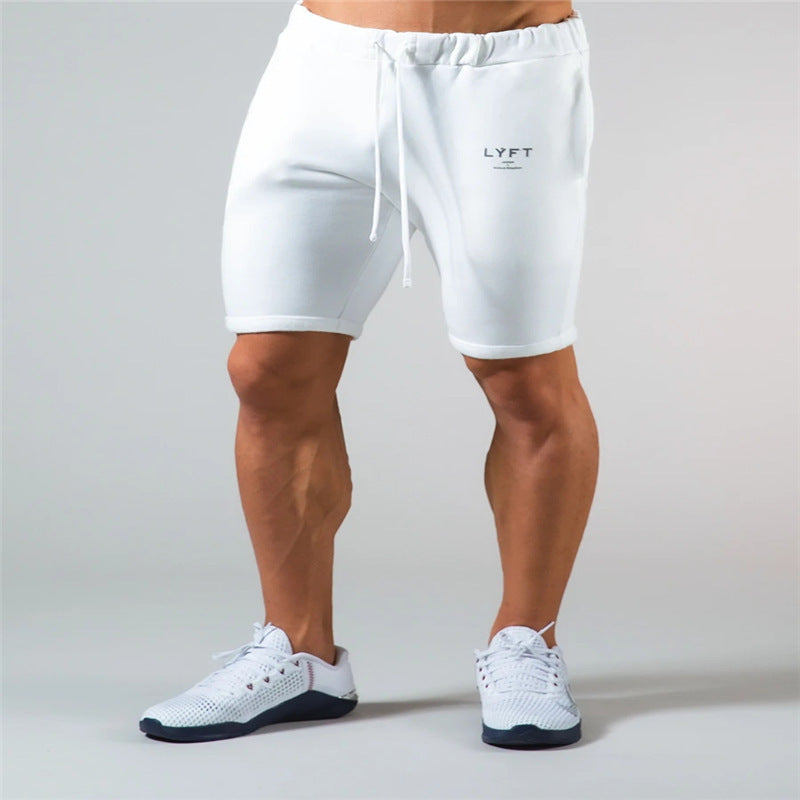 Athleisure Cotton Quarter Shorts Slim Running Shorts