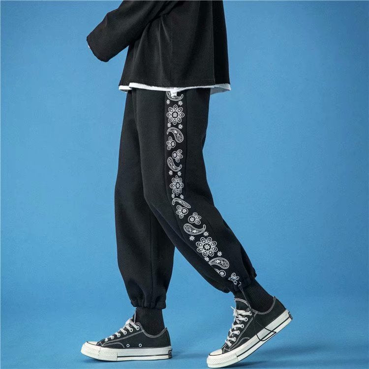 Loose Tie Foot Casual Trousers Men's Fashion