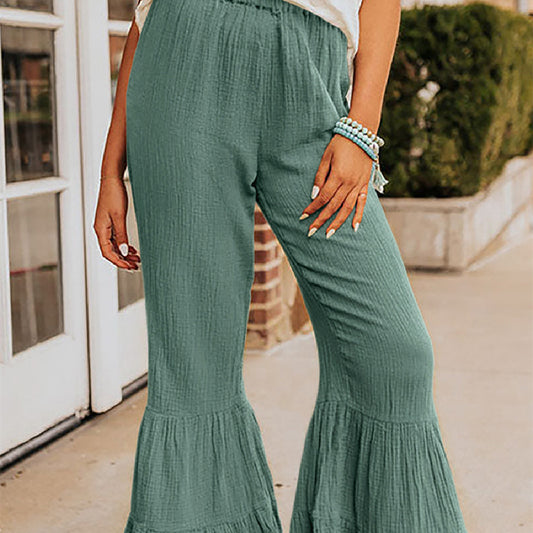 Casual And Versatile High Waist Bell-bottoms