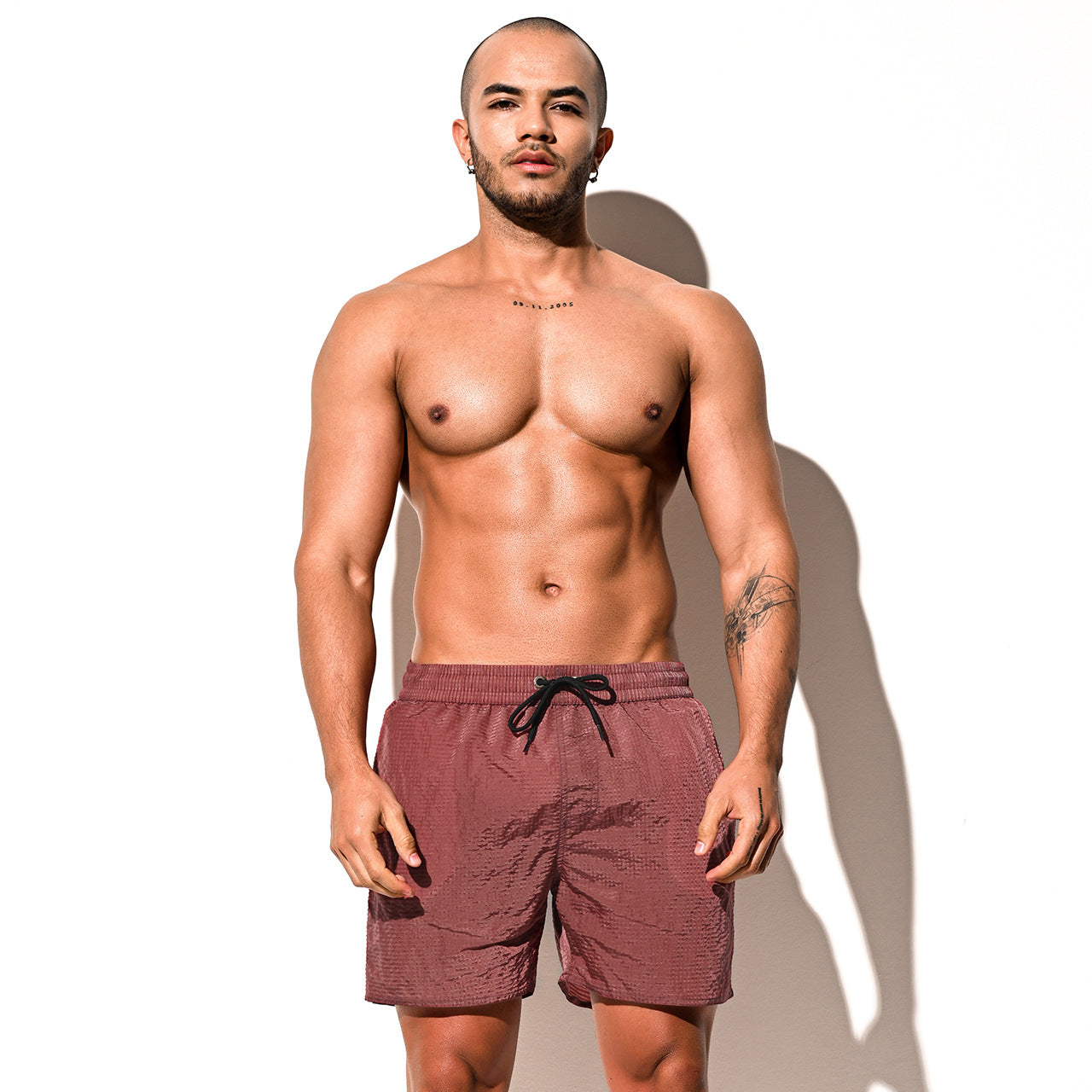 Solid Color Simple Basic Shorts Loose Shorts