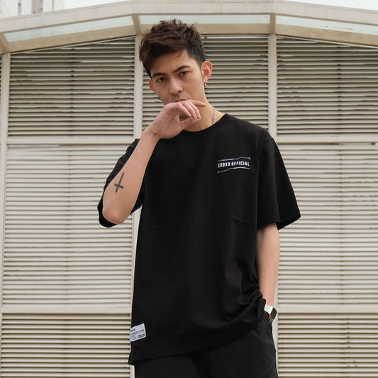 Five-point Sleeve Fashion All-match Men's Black