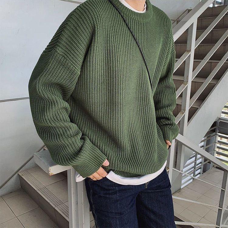 Men's Fall And Winter Underwear Knitted Sweater