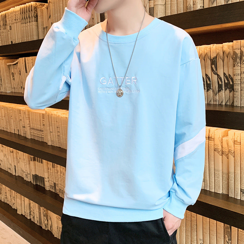 Round Neck Long Sleeve T-shirt Loose All-matching Top