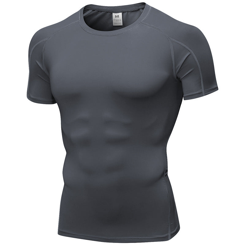 Men's PRO Tight Short Sleeve Fitness Exercise