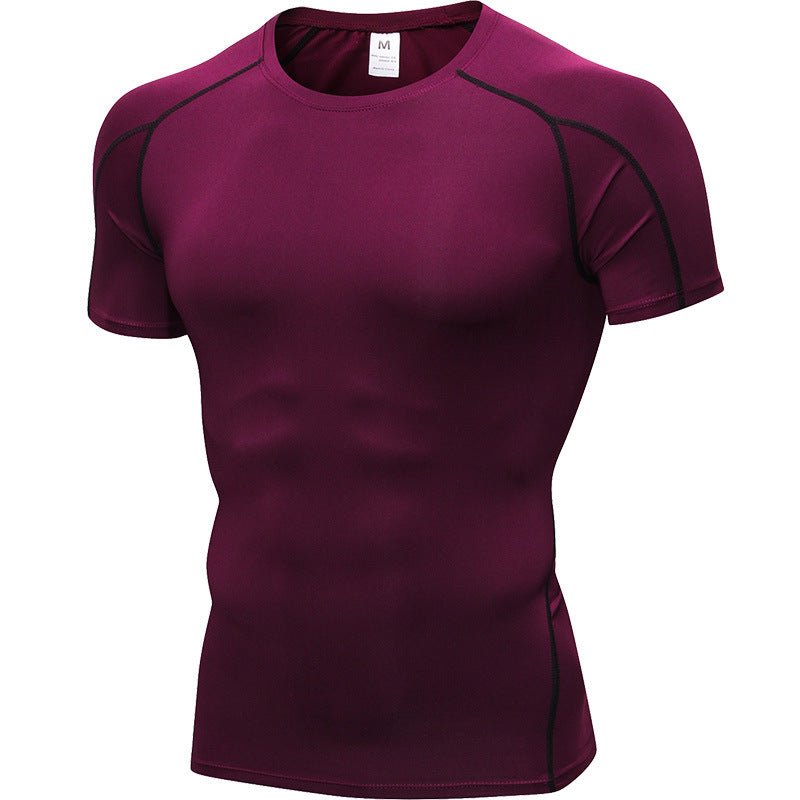 Men's PRO Tight Short Sleeve Fitness Exercise