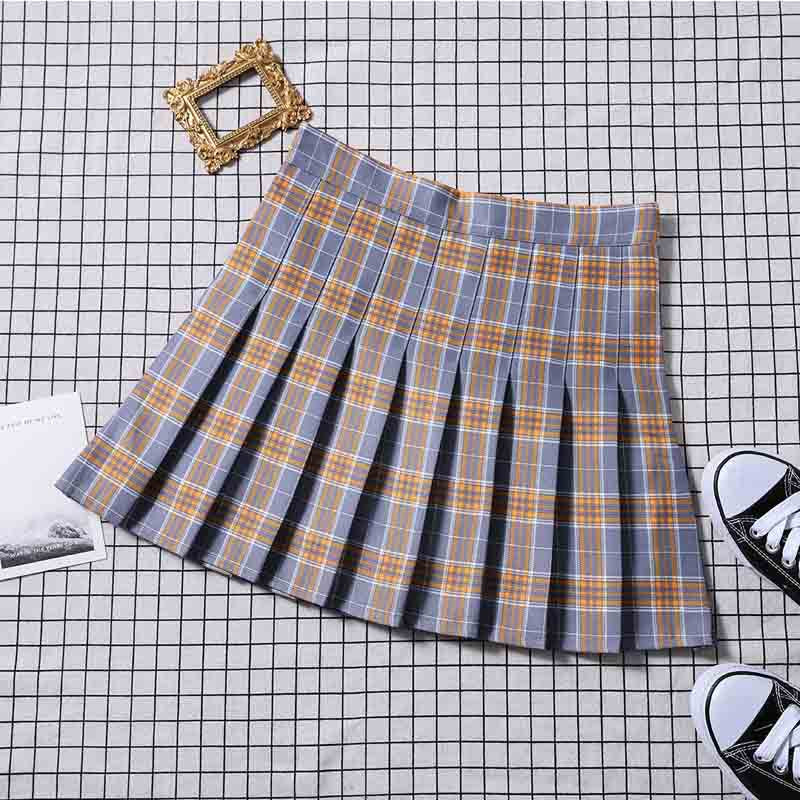 Spring And Summer Jk White A-line New Korean Version High Waist Short Skirt