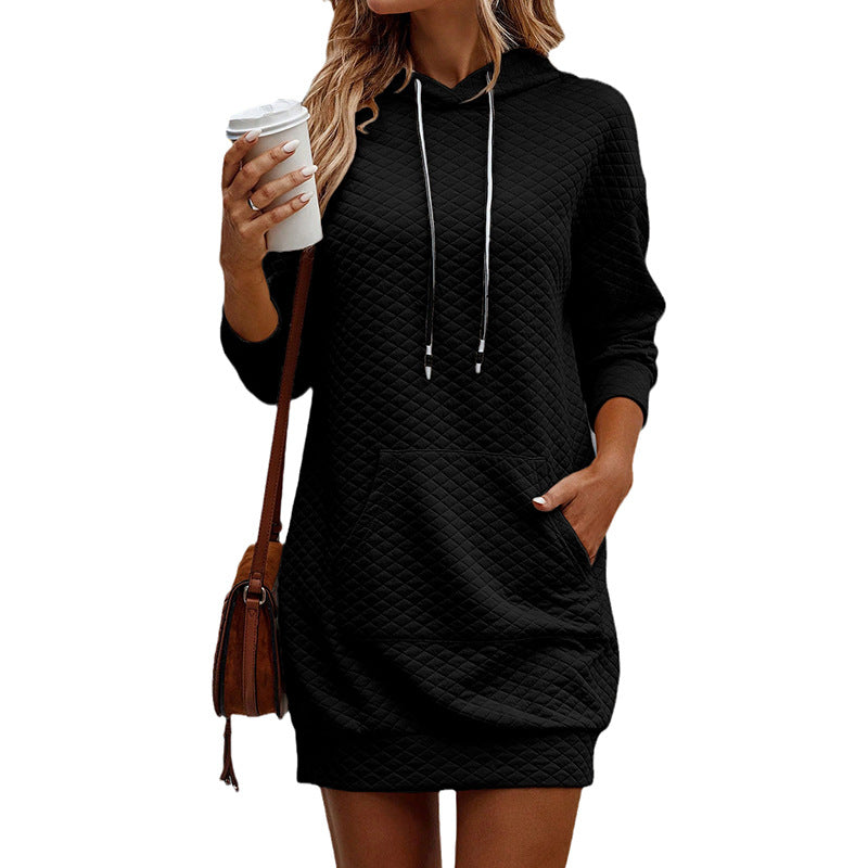 Autumn And Winter New Pure Color Short Skirt Women's Casual Style Texture Loose