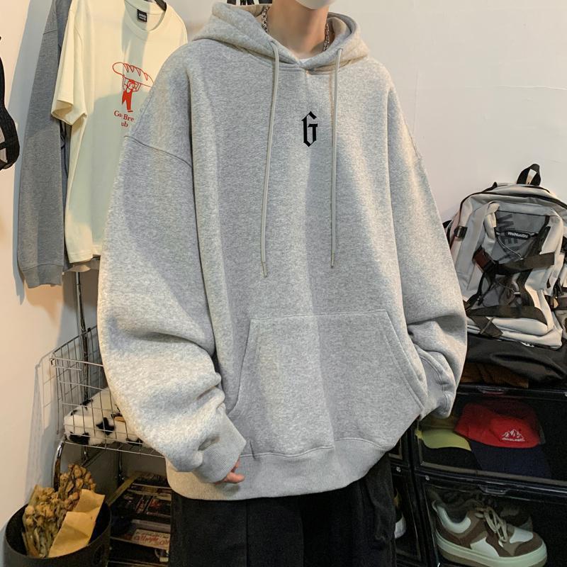 American-style Heavy Hooded Sweater For Boys