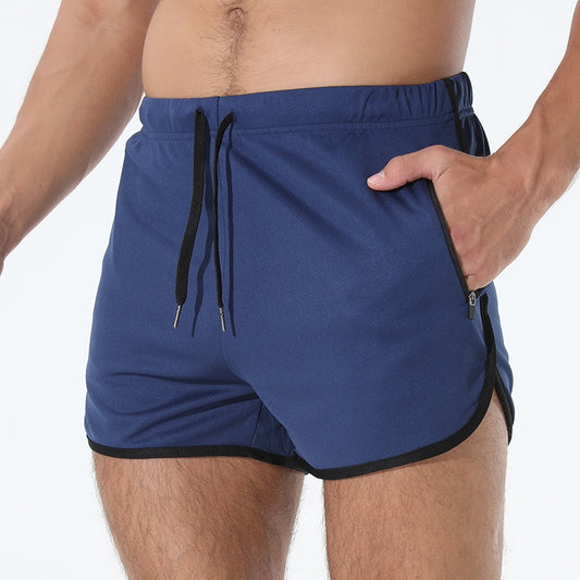 Men's Fashion Quick-drying Workout Zipper Pocket Shorts