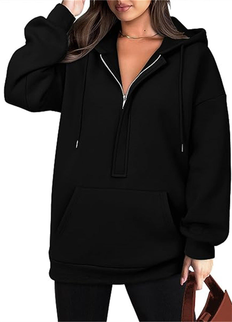 Women's Solid Color All-match Hoodie