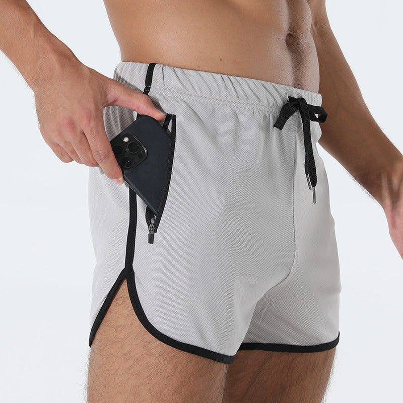 Men's Fashion Quick-drying Workout Zipper Pocket Shorts