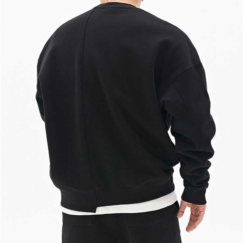 Pullover Round Neck Sweater Loose Men Clothes