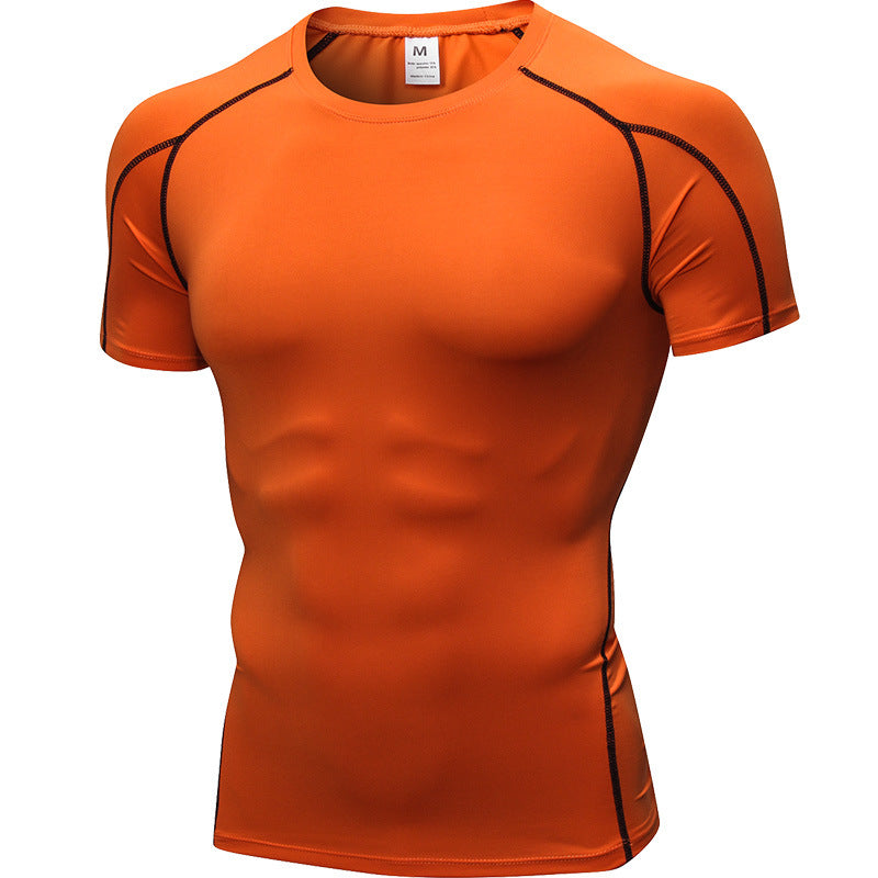 Men's PRO Tight Short Sleeve Fitness Exercise