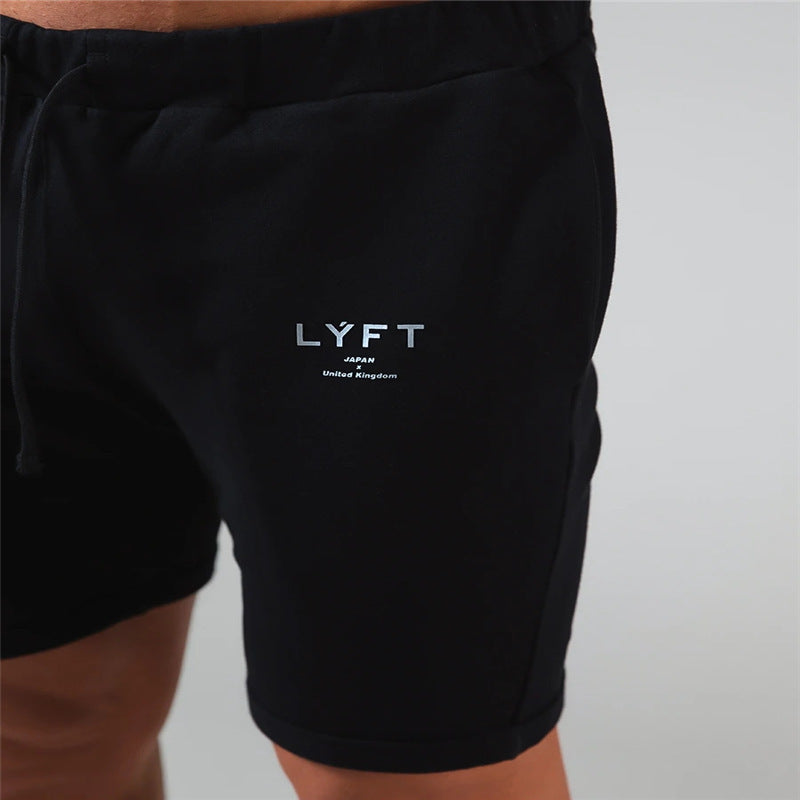 Athleisure Cotton Quarter Shorts Slim Running Shorts