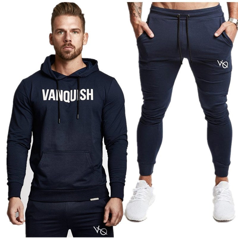 Men's Fashionable Running Fitness Long Sleeve Suit