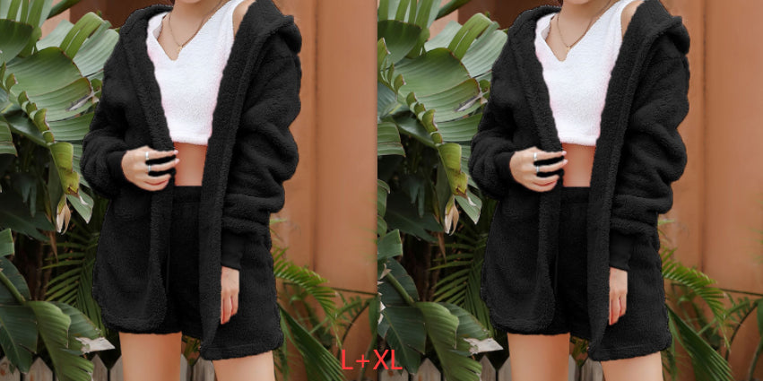 European And American Winter Plush Homewear Leisure Suit