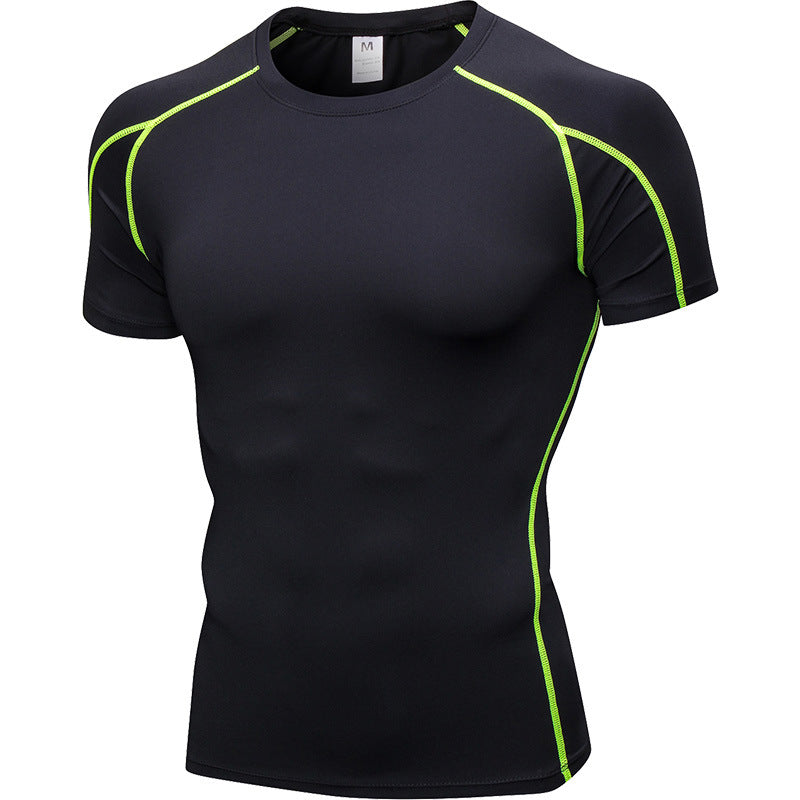 Men's PRO Tight Short Sleeve Fitness Exercise