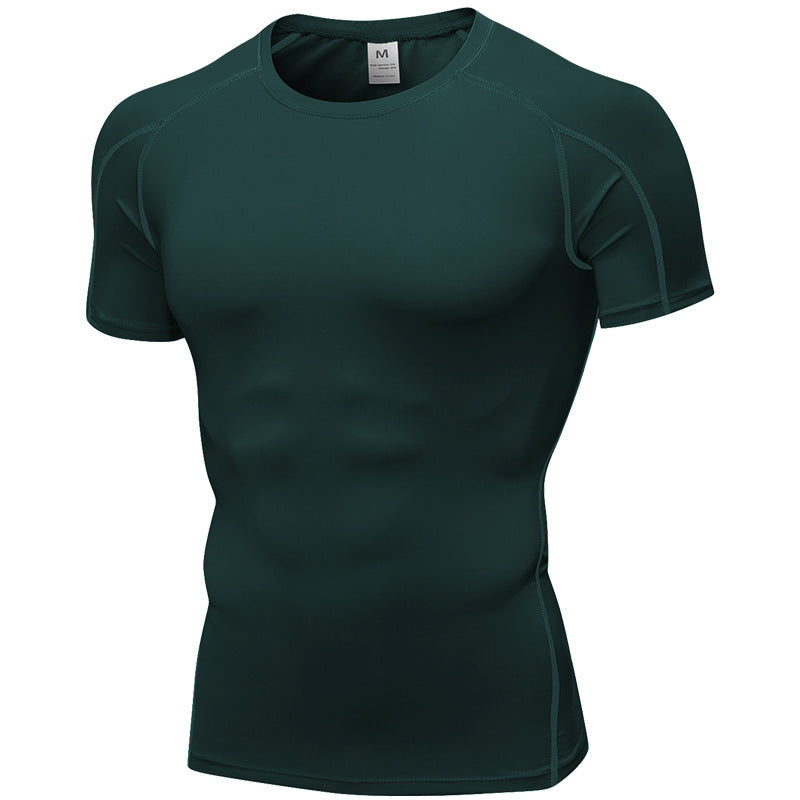 Men's PRO Tight Short Sleeve Fitness Exercise