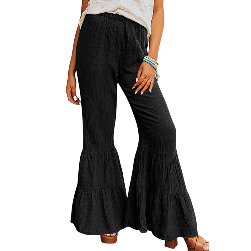 Casual And Versatile High Waist Bell-bottoms