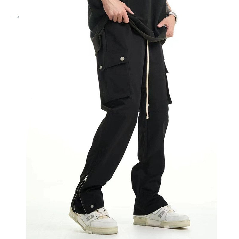 Black Mechanical Style Overalls Men's Fashion