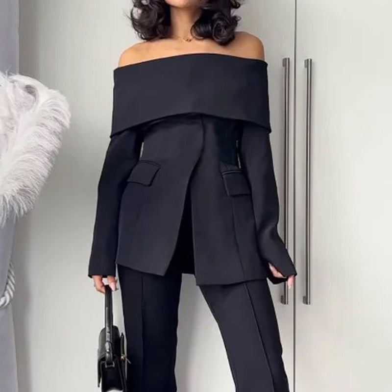 Women's Suit Fashion Off-shoulder