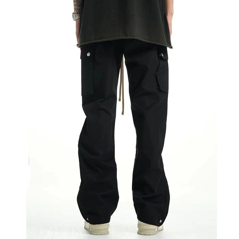 Black Mechanical Style Overalls Men's Fashion